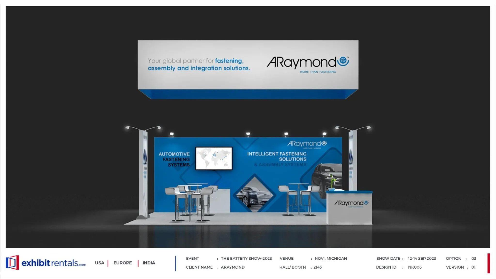 20x20 Peninsula booth design by Exhibit-Rentals